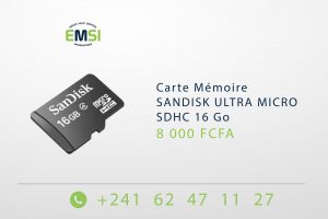 Carte mémoire SANDISK ULTRA MICRO SDHC 16 Go 