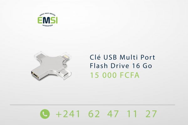 Clé USB Multi Port Flash Drive 16 Go