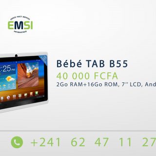 TAB B55, 2Go RAM+16Go ROM, 7’’ LCD, Android 8.0