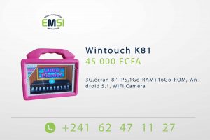 Tablette Wintouch K81 3G, Ecran 8’’ IPS,1Go RAM+16Go ROM, Android 5.1, WIFI,Caméra+ Cadeau inclus dans l’emballage