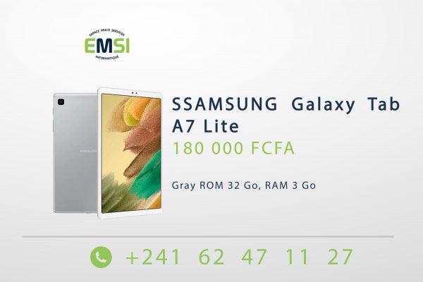 SAMSUNG Galaxy Tab A7 Lite (Gray ROM 32 Go, RAM 3 Go )